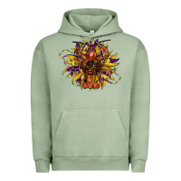 Pigment Oil Green mardi gras sunflower Urban Hoodie - CowGirlArtShop