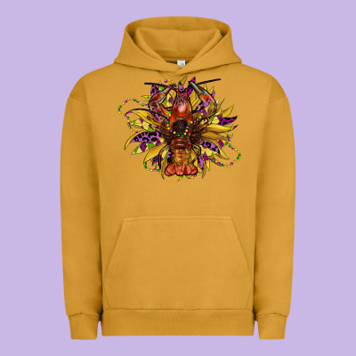 Mardi Gras Sunflower Urban Hoodie Designed By Cowgirlartshop