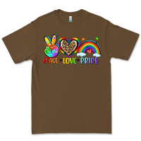 Cacao peace love pride Premium Tee - Zillion Design Studio