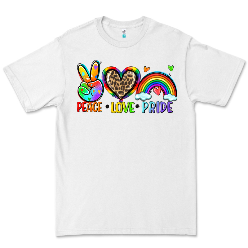 Peace Love Pride Premium Tee by Zillion Design Studio | Teevron
