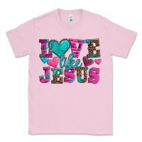 Bubblegum Pink love like jesus valentine's day Classic Tee - AdoDesignShop