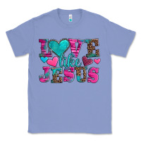 Colony Blue love like jesus valentine's day Classic Tee - AdoDesignShop