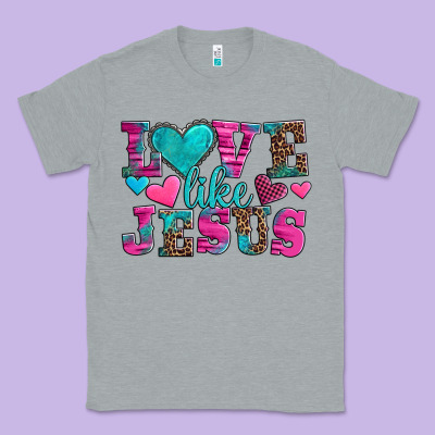 Love Like Jesus Valentine's Day Classic Tee Designed By Adodesignshop