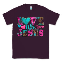Plum love like jesus valentine's day Classic Tee - AdoDesignShop