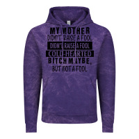Cloud Purple my mother black Vintage Hoodie - RacoonDesign