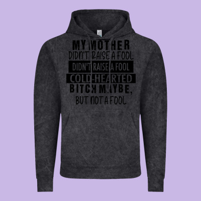 My Mother Black Vintage Hoodie Designed By Racoondesign