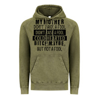 Vintage Olive my mother black Vintage Hoodie - RacoonDesign