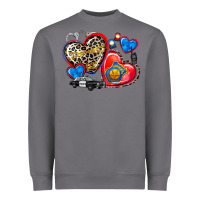 Storm western leopard  police hearts Heavyweight Sweatshirt - AdoDesignShop