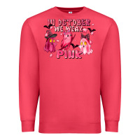 Cardinal in october we wear pink Premium Sweatshirt - LillyAllenDesigns