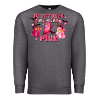Charcoal Heather in october we wear pink Premium Sweatshirt - LillyAllenDesigns