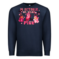 Navy in october we wear pink Premium Sweatshirt - LillyAllenDesigns
