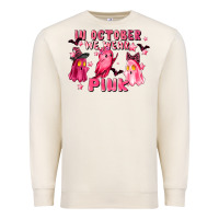 Sandshell in october we wear pink Premium Sweatshirt - LillyAllenDesigns