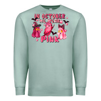 Seafoam in october we wear pink Premium Sweatshirt - LillyAllenDesigns