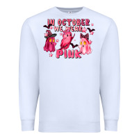 White in october we wear pink Premium Sweatshirt - LillyAllenDesigns