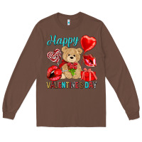 Chestnut happy valentines day Long Sleeve Tee - NancyCooperArtShop