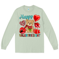 Matcha happy valentines day Long Sleeve Tee - NancyCooperArtShop