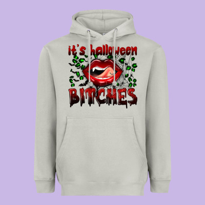 It's Halloween Bitches Heavyweight Hoodie Designed By Bundleandbundleshop
