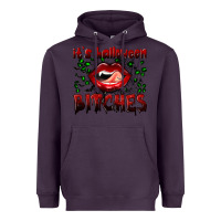 Plum it's halloween bitches Heavyweight Hoodie - BundleAndBundleShop