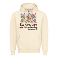 Sandshell his mercies are new every morning Zipper Hoodie - MaliasSmallBusiness