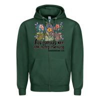 Sports Green his mercies are new every morning Zipper Hoodie - MaliasSmallBusiness