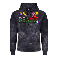 Cloud Black the beach is my happy place Vintage Hoodie - CowhideDigitalArt