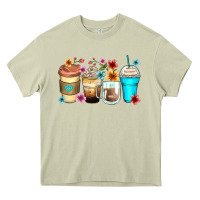 Mossy flowers with coffee Heavy Core Tee - Zillion Design Studio