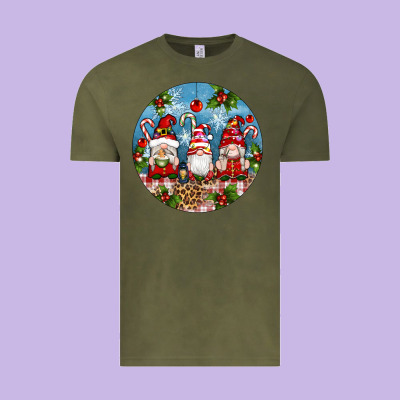 Christmas Gnomes Ornament Vintage Tee Designed By Artiststas