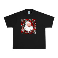 Black santa christmas coaster Urban Heavy Tee - JahusDesignShop