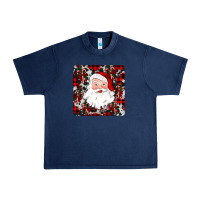 Navy santa christmas coaster Urban Heavy Tee - JahusDesignShop