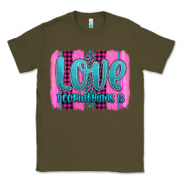 Army Green love corinthians 13 valentine's day brushstroke Classic Tee - AdoDesignShop