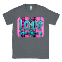 Charcoal Heather love corinthians 13 valentine's day brushstroke Classic Tee - AdoDesignShop