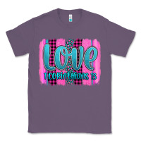 Lavender love corinthians 13 valentine's day brushstroke Classic Tee - AdoDesignShop