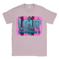 Lilac love corinthians 13 valentine's day brushstroke Classic Tee - AdoDesignShop