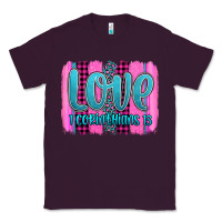 Plum love corinthians 13 valentine's day brushstroke Classic Tee - AdoDesignShop