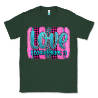 Sports Green love corinthians 13 valentine's day brushstroke Classic Tee - AdoDesignShop