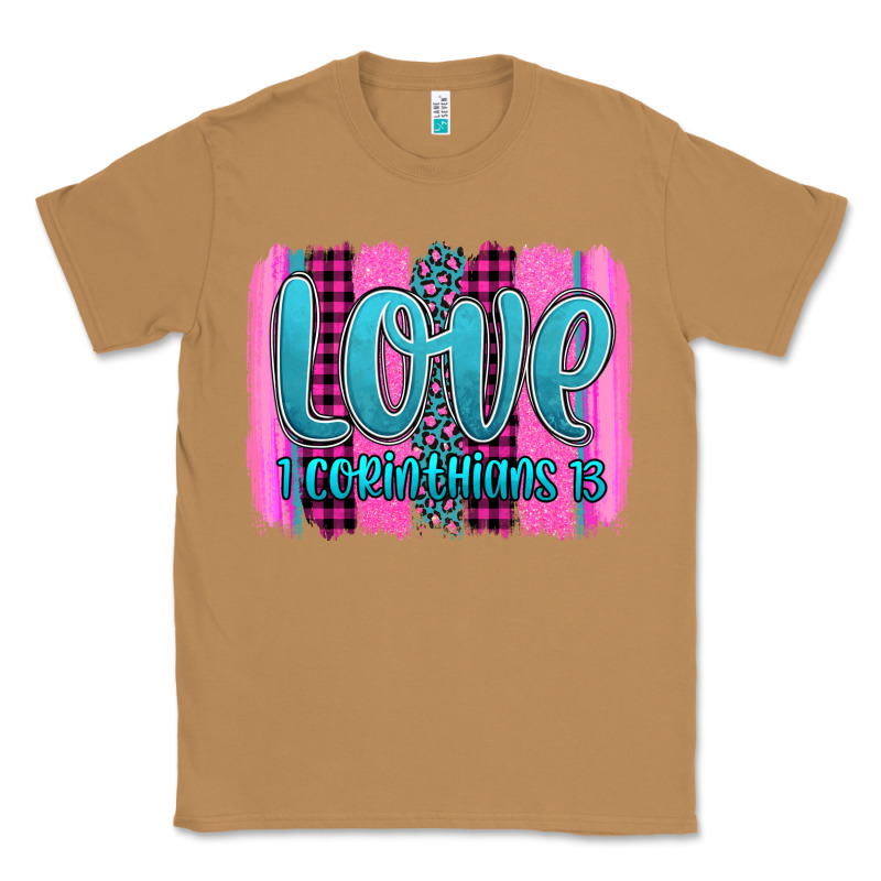 Love Corinthians 13 Valentine's Day Brushstroke Classic Tee by AdoDesignShop | Teevron
