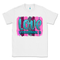 White love corinthians 13 valentine's day brushstroke Classic Tee - AdoDesignShop