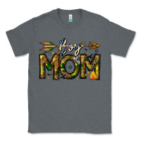 Charcoal Heather Boy Mom Classic Tee - CowhideDigitalArt