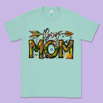 Boy Mom Classic Tee Designed By Cowhidedigitalart