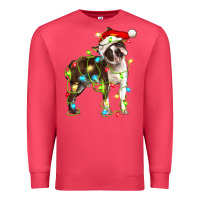 Cardinal christmas chocolate boston terrier Premium Sweatshirt - LillyAllenDesigns