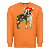 Carrot christmas chocolate boston terrier Premium Sweatshirt - LillyAllenDesigns