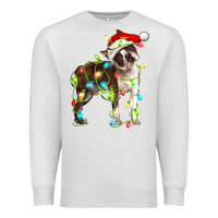 Oatmeal Heather christmas chocolate boston terrier Premium Sweatshirt - LillyAllenDesigns