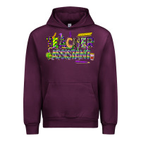 Mauve Wine mardi gras teacher assistant Urban Hoodie - CowGirlArtShop