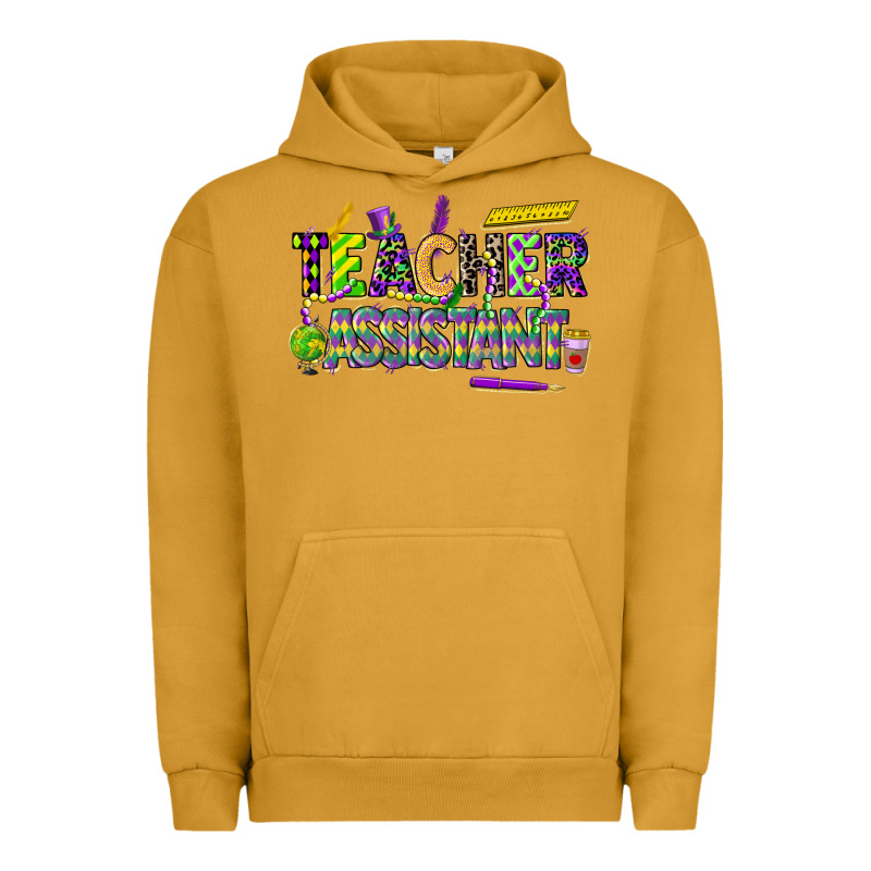 Mardi Gras Teacher Assistant Urban Hoodie by CowGirlArtShop | Teevron