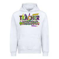 White mardi gras teacher assistant Urban Hoodie - CowGirlArtShop