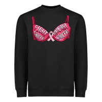 Black Fight cancer breast cancer bra Heavyweight Sweatshirt - Artiststas