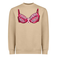 Mushroom Fight cancer breast cancer bra Heavyweight Sweatshirt - Artiststas