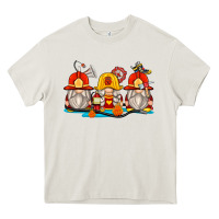 Cream firefighter gnomes Heavy Core Tee - Zillion Design Studio
