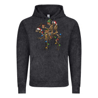 Vintage Black Christmas deer and skeletons Vintage Hoodie - FaDigitalArtStudio