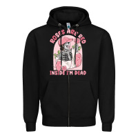 Black roses are red inside i'm dead Zipper Hoodie - MaliasSmallBusiness